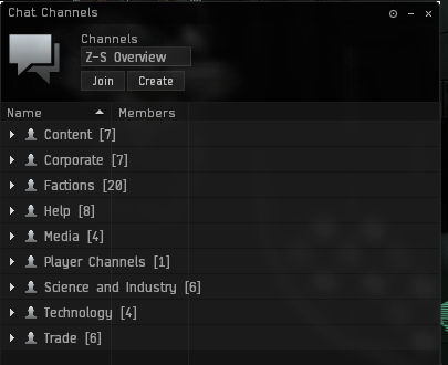 Chat channel options