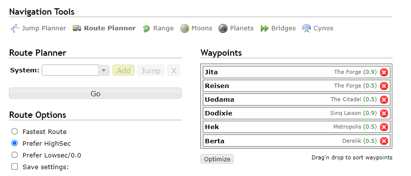 DOTLAN: multiple waypoints