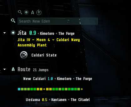 Multiple Waypoints from Jita to Dodixie