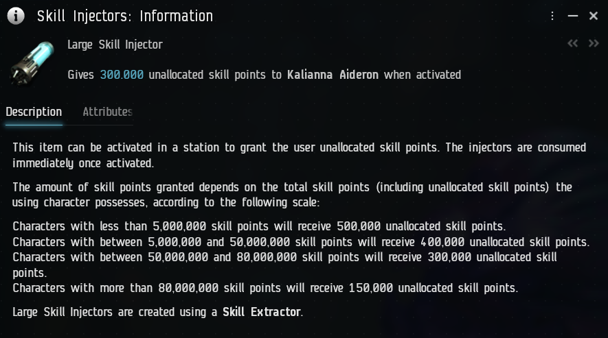 Large Skill Injector information